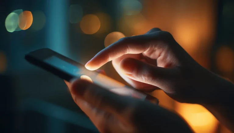 Person browsing a Hamilton business website on a smartphone with a clean, mobile-first design in 2026.